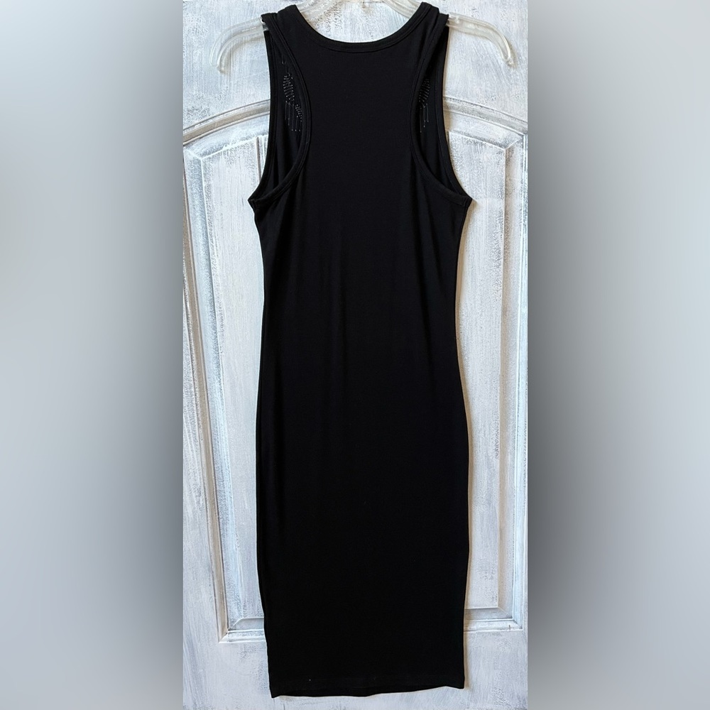 Express Solid Sequin Embellished Dress Bodycon Dr… - image 3